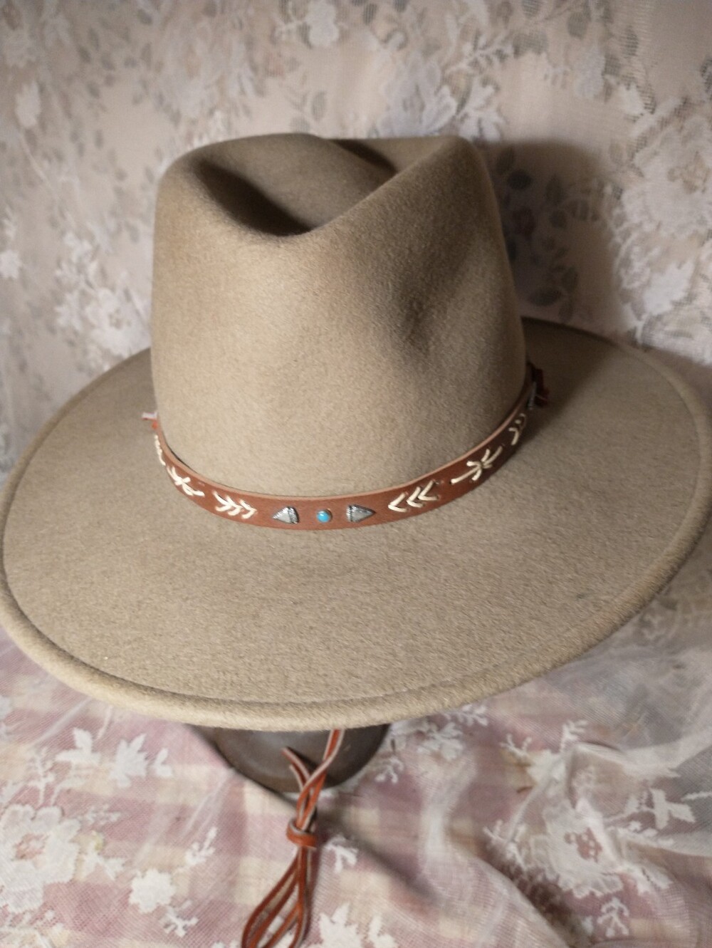 Stetson Tan Crushable Wool Waterproof Hat Size Small Unisex Made USA